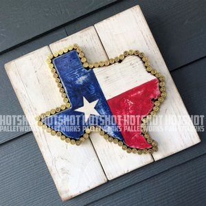 Original Wooden Hand Painted, Hand Made Lone Star State, Texas Sign